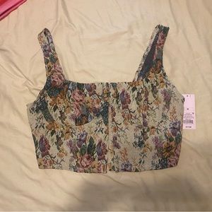 NWT Target tapestry crop top